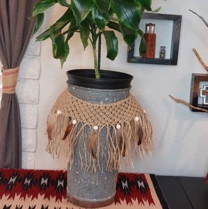 Boho Macrame Plant Skirt